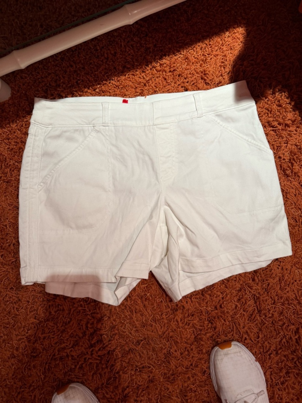 SPANX White Stretch Everyday Shorts